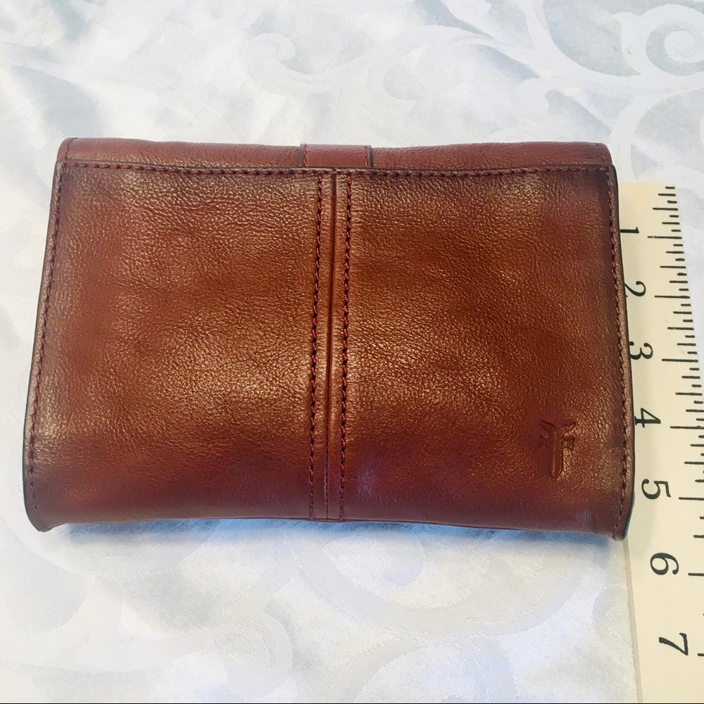 Frye Leather Crossbody Purse NEW Wallet Strap Ring - Picture 4 of 8